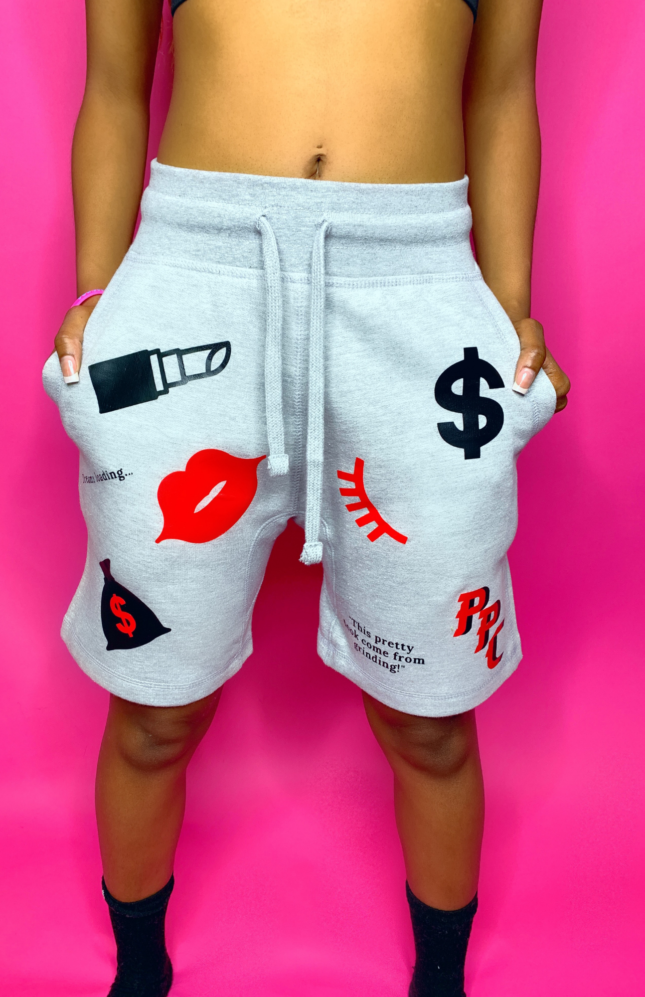 Money Shorts (Grey)