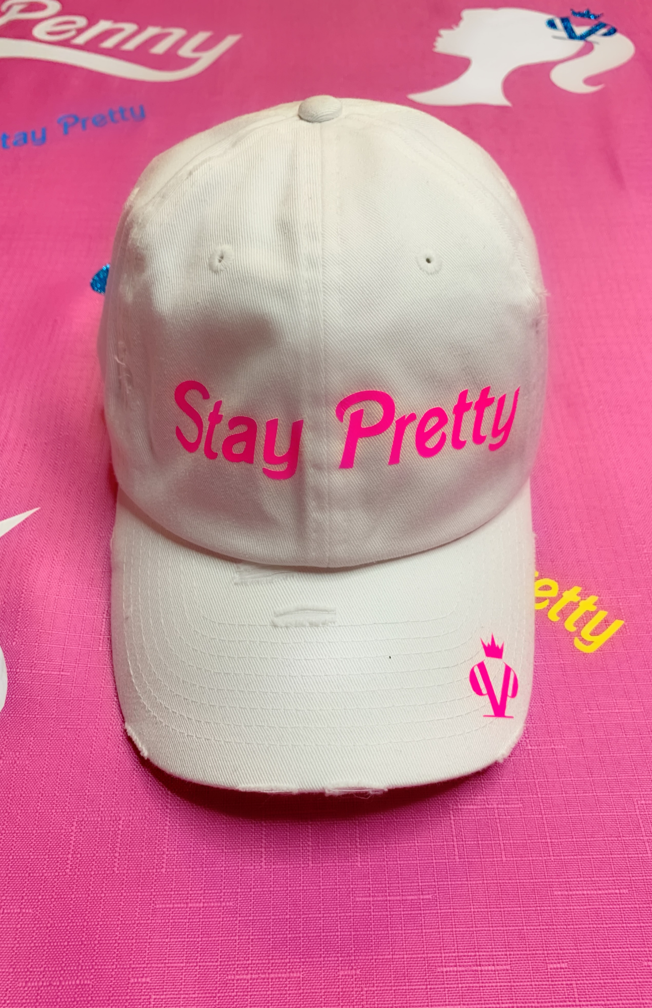 Pink online petty hat
