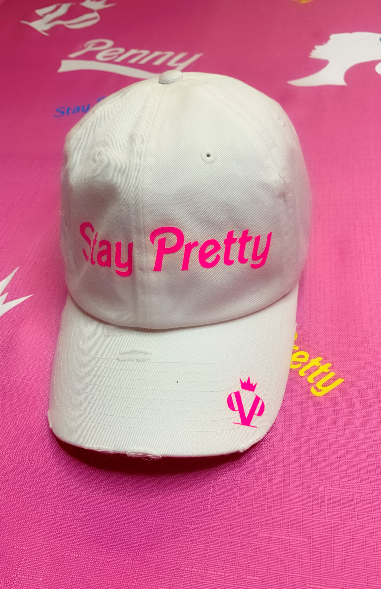 Pink online petty hat