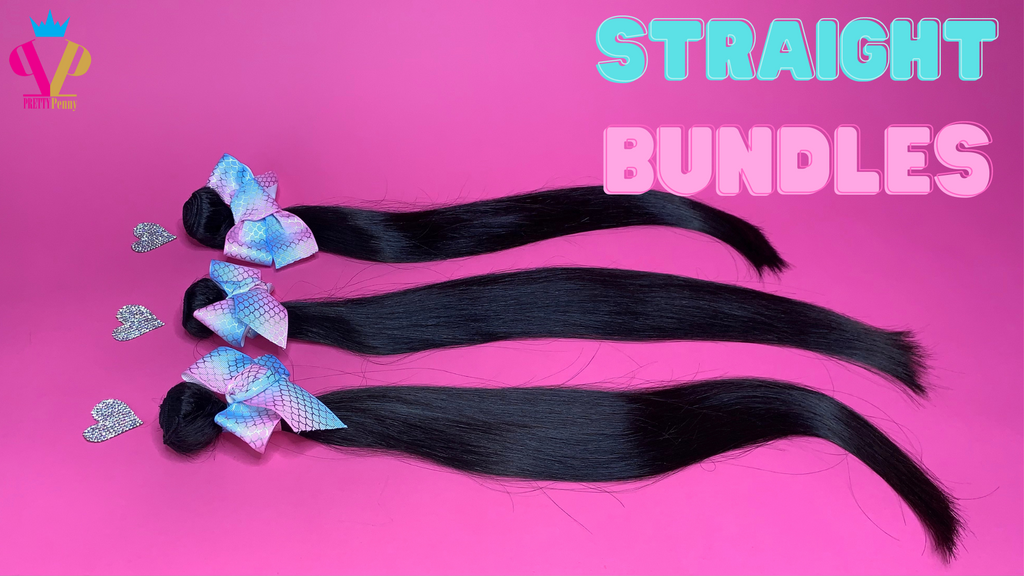 STRAIGHT "Pink" Brazilian Hair