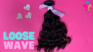 LOOSE WAVE "Pink" Brazilian Hair